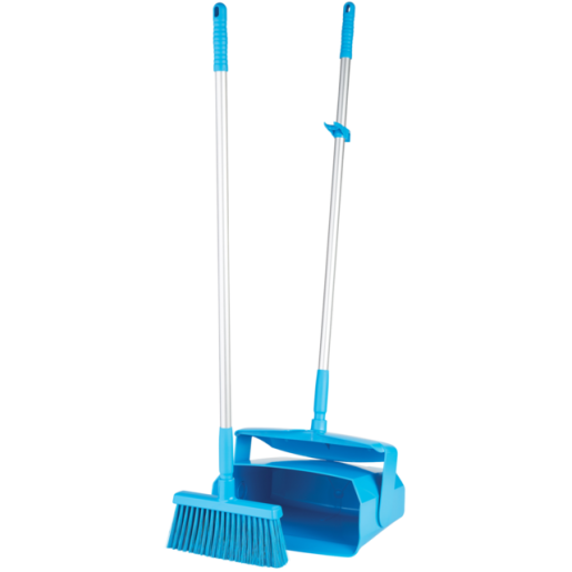 Sturdy Lobby Dustpan with Broom Set (1 Pack) - Ideal for Home, Office, and Commercial Cleaning