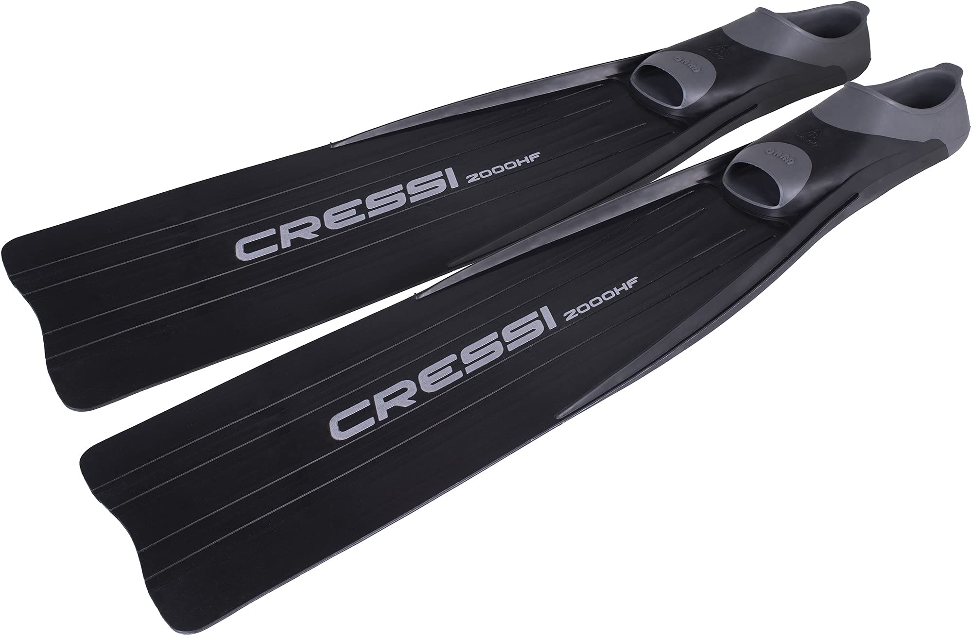 Cressi Free Diving Reactive Long Fins - High-Performance Scuba Diving Fins for Spearfishing & Underwater Exploration - Gara 200 HF Professional Freediving Fins - Made in Italy - Perfect for Deep Diving, Snorkeling & Ocean Adventures