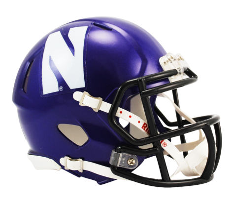Northwestern Wildcats Riddell Speed Authentic Mini Football Helmet - Collectible NCAA Memorabilia for Fans, Display, and Gifts