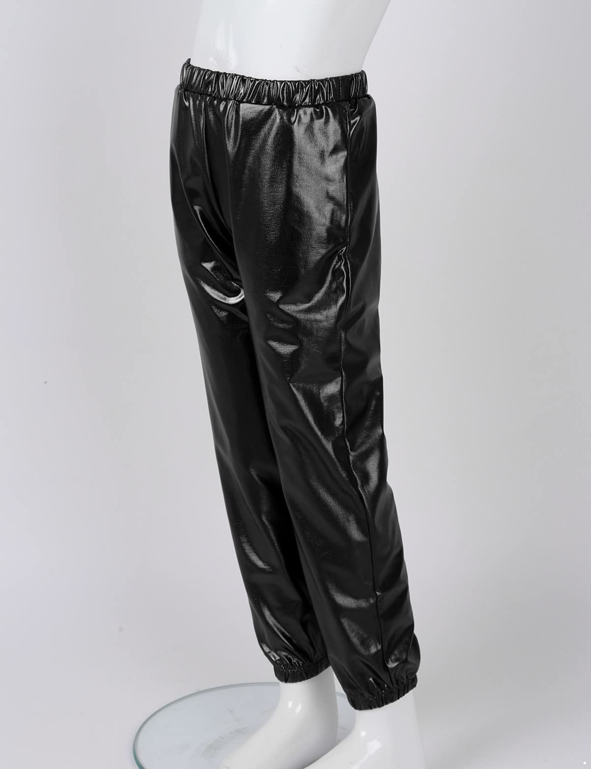 CHICTRY Kids Girls Shiny Metallic Jazz Dance Pants Hip Hop Sweatpants - Performance, Competition, Practice, Gym & Casual Wear