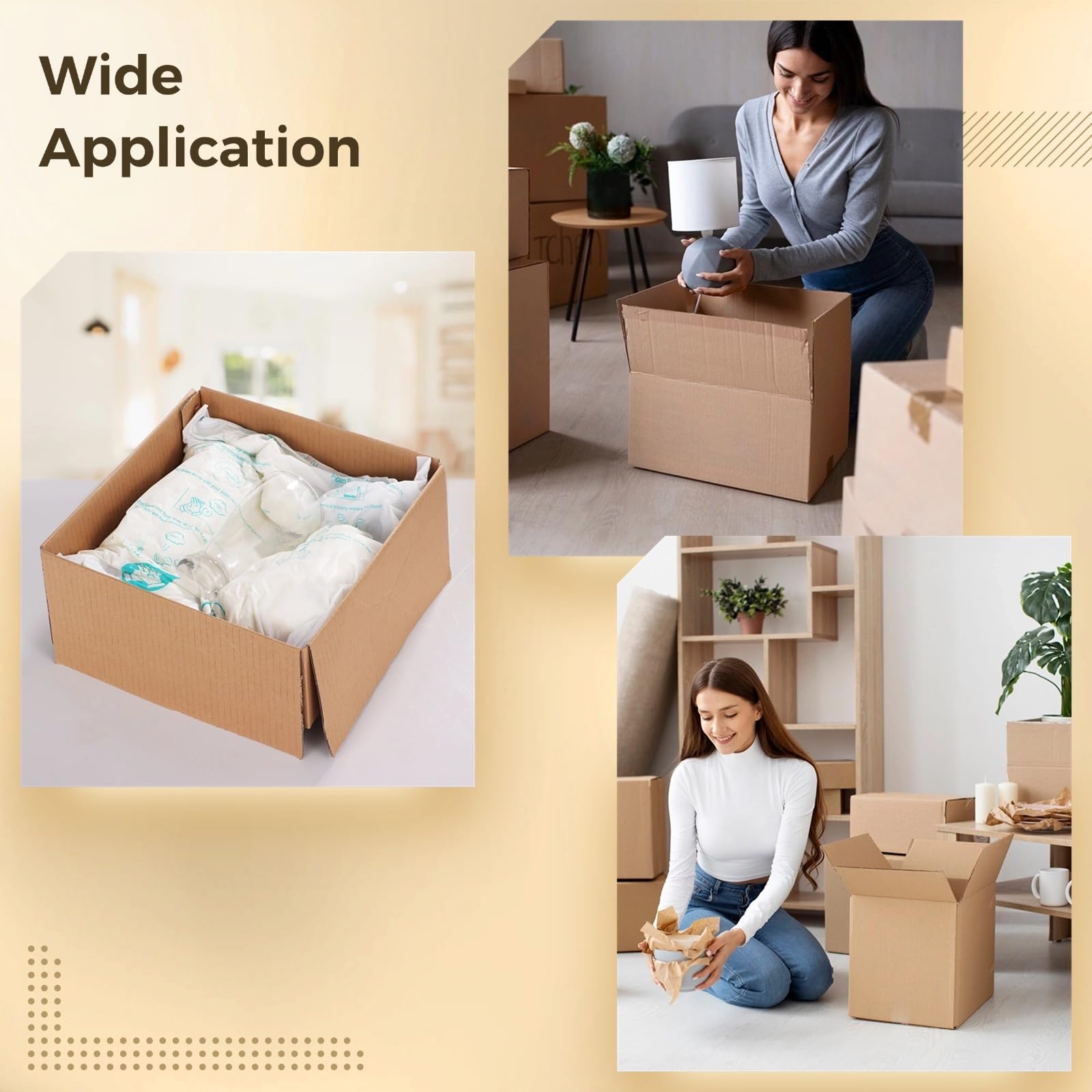 8 PCS 14×16 Inch Expanding Foam Shipping Bags - Instant Temperature Activated Packaging Solution for Fragile Items, Electronics & Valuables - Perfect for Ecommerce, Moving & Gift Packaging