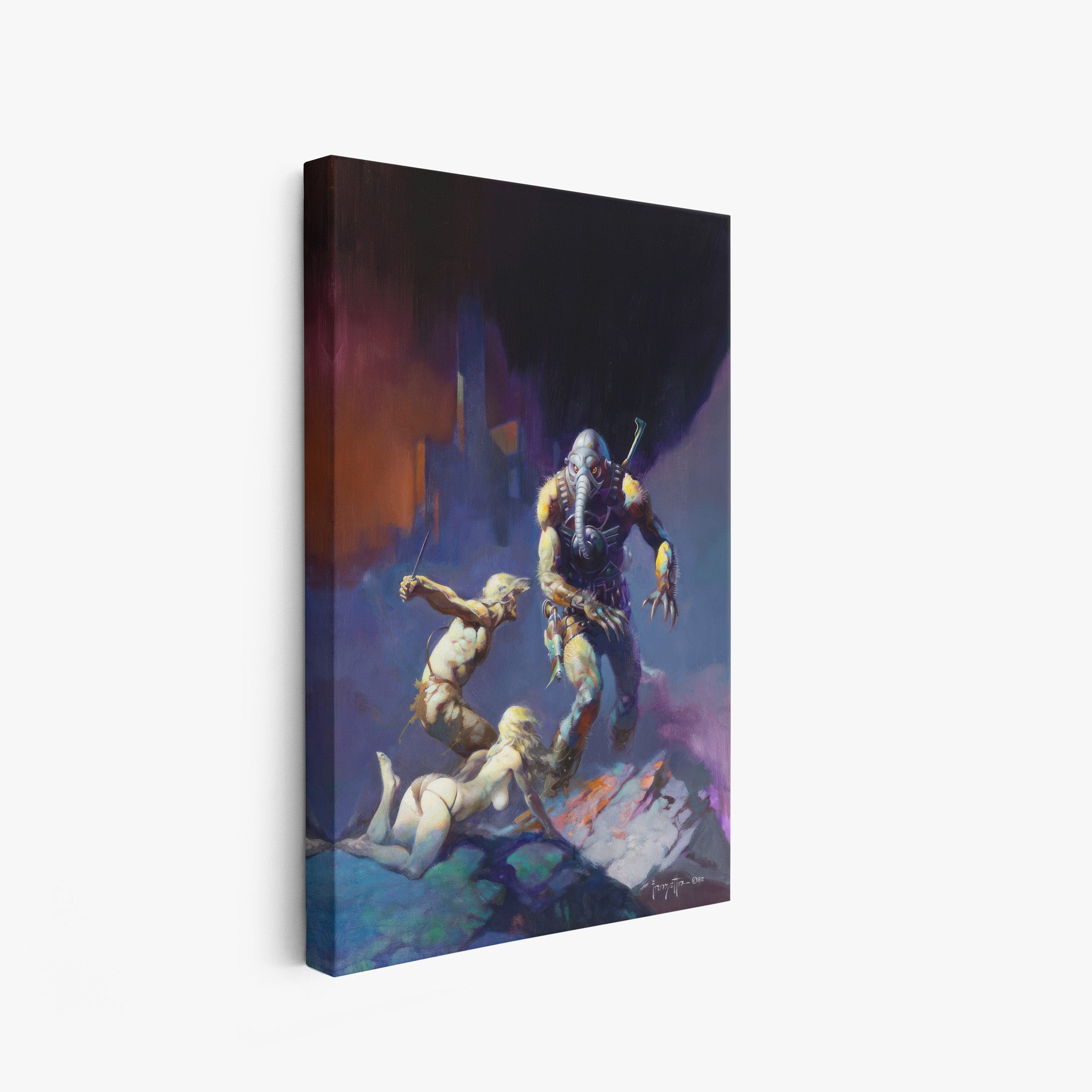Battlefield Earth Canvas Wrap Art Print - High-Quality Wall Decor for Living Room, Bedroom & Office | Sci-Fi Movie Poster for Home & Office Decor