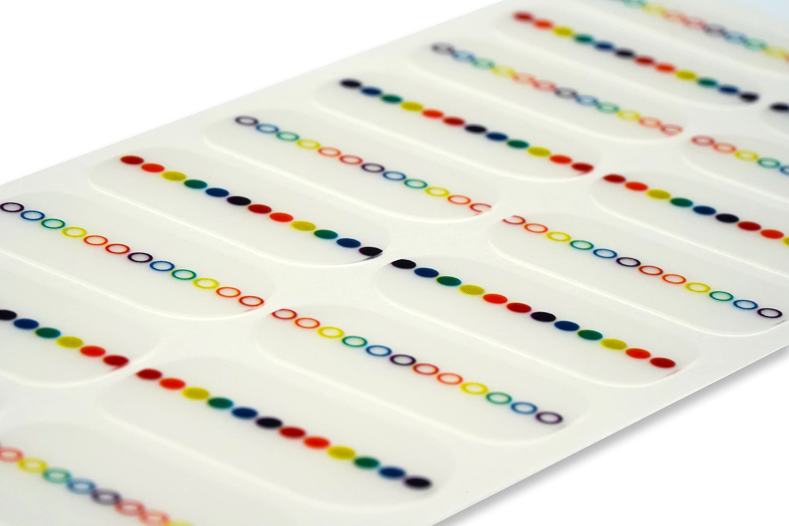 TOUGH GIRLS 20-Piece Gel Nail Polish Strips Kit with Application Tools - No UV/LED Lamp Needed (Rainbow Dots & Clear) | Easy DIY Manicure at Home, Perfect for Parties, Weddings & Everyday Wear
