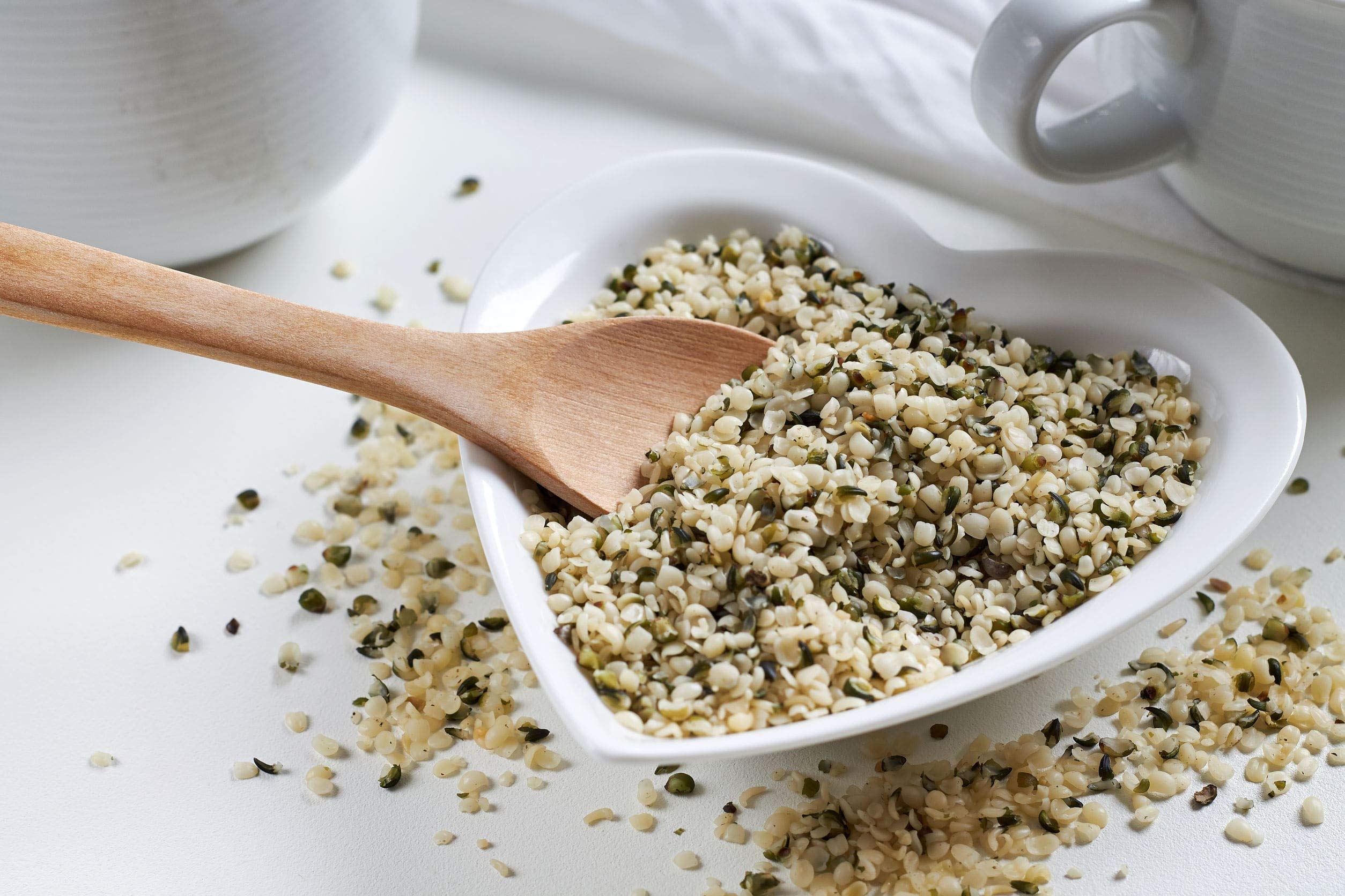 Organic Raw Hulled Hemp Hearts - 1lb Bulk Canadian Hemp Seeds | Shelled, Kosher, Vegan Superfood | High in Protein, Omega 3 & 6, Manganese | Keto, Paleo Diet Friendly | Perfect for Smoothies, Yogurt, Salads & Baking