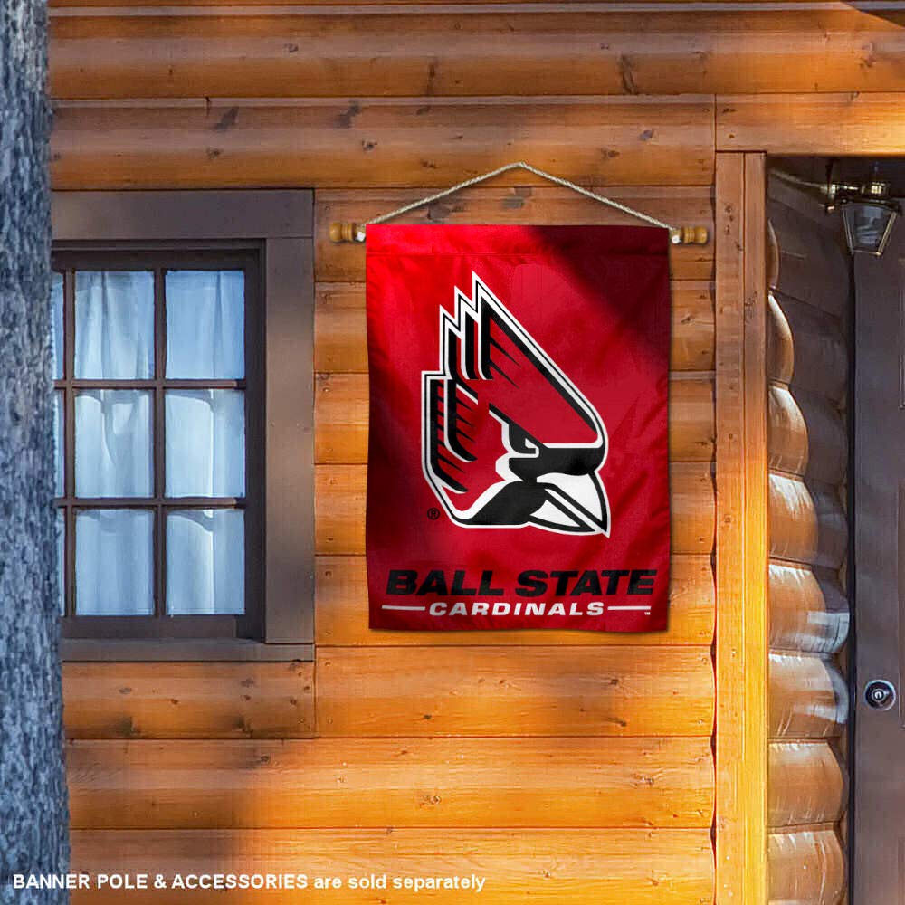 Ball State Cardinals New Logo House Flag Banner - College Team Spirit Outdoor Decor for Game Day, Tailgating & Home Display
