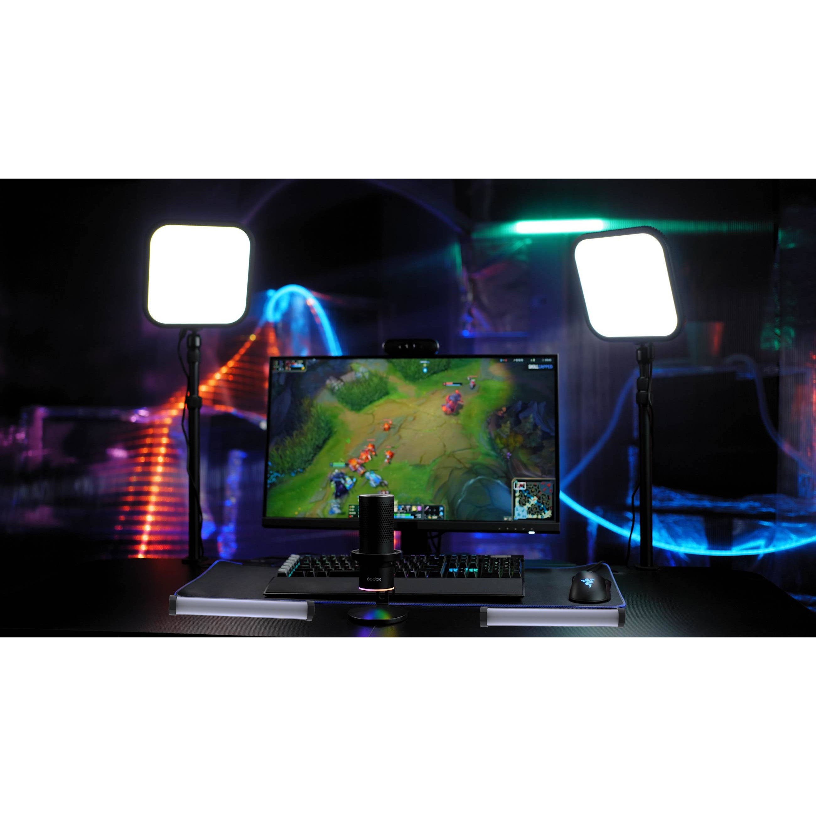Godox ES30 Twin LED Video Light Kit - Professional Continuous Lighting for Live Streaming, YouTube Videos, Photography & Studio Shooting