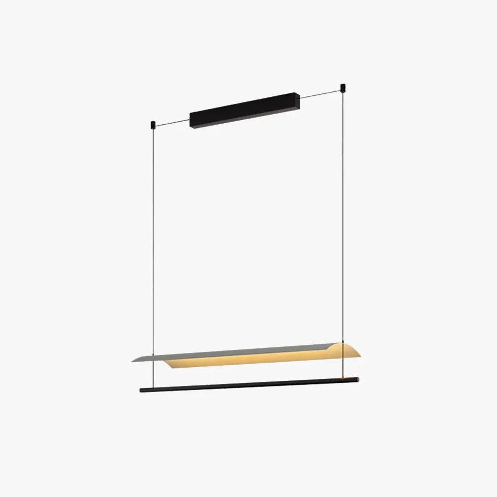 Modern Minimalist Linear Pendant Light for Office - Sleek Hanging LED Fixture with Adjustable Height, Perfect for Conference Rooms, Desks & Workspaces