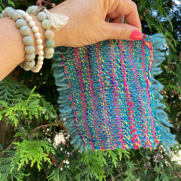Lanaloft Worsted + Sari Silk Yarn Mug Rugs - Handmade Coasters for Coffee & Tea - Perfect for Home Decor & Gift Giving