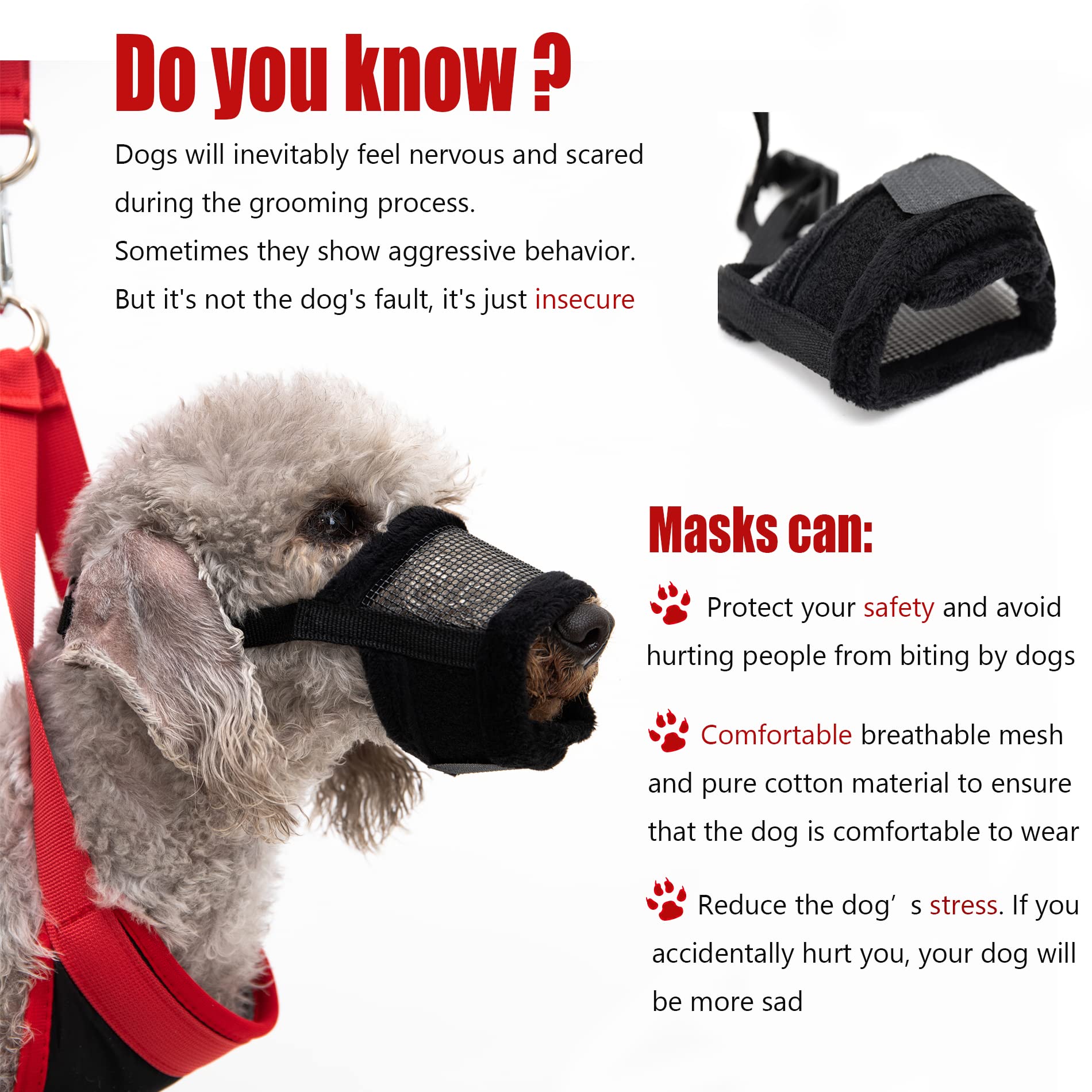 **Dog Grooming Hammock Harness & Pet Care Kit – Nail Clippers, Muzzle, Trimmer for Small, Medium & Large Breeds (6-40 lbs) – Perfect for At-Home Grooming & Pet Spa Days**
