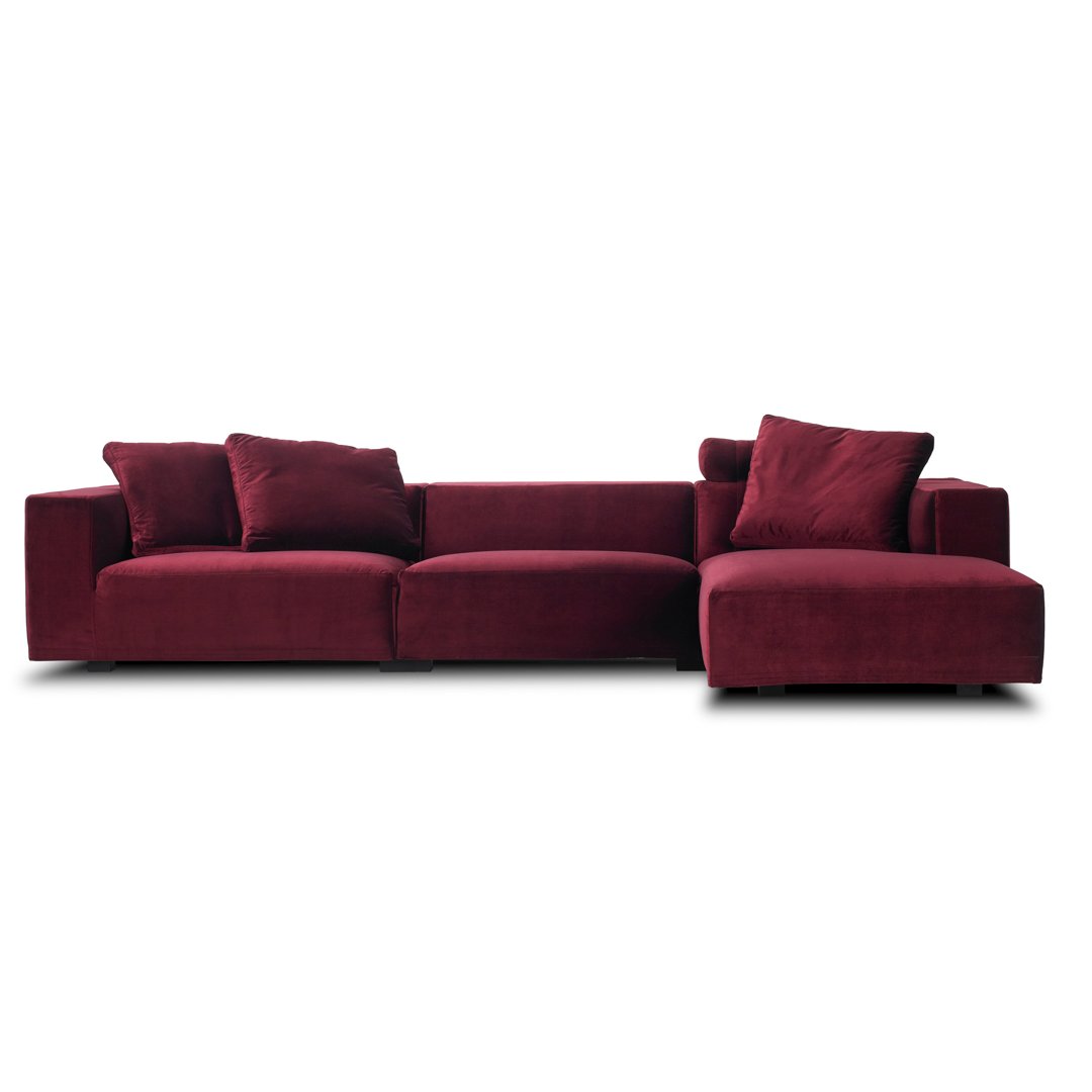 Baseline Sofa Sectional - Modern L-Shaped Couch for Living Room, Comfortable Fabric Sectional Sofa with Reversible Chaise | Perfect for Small Spaces, Apartments & Family Gatherings