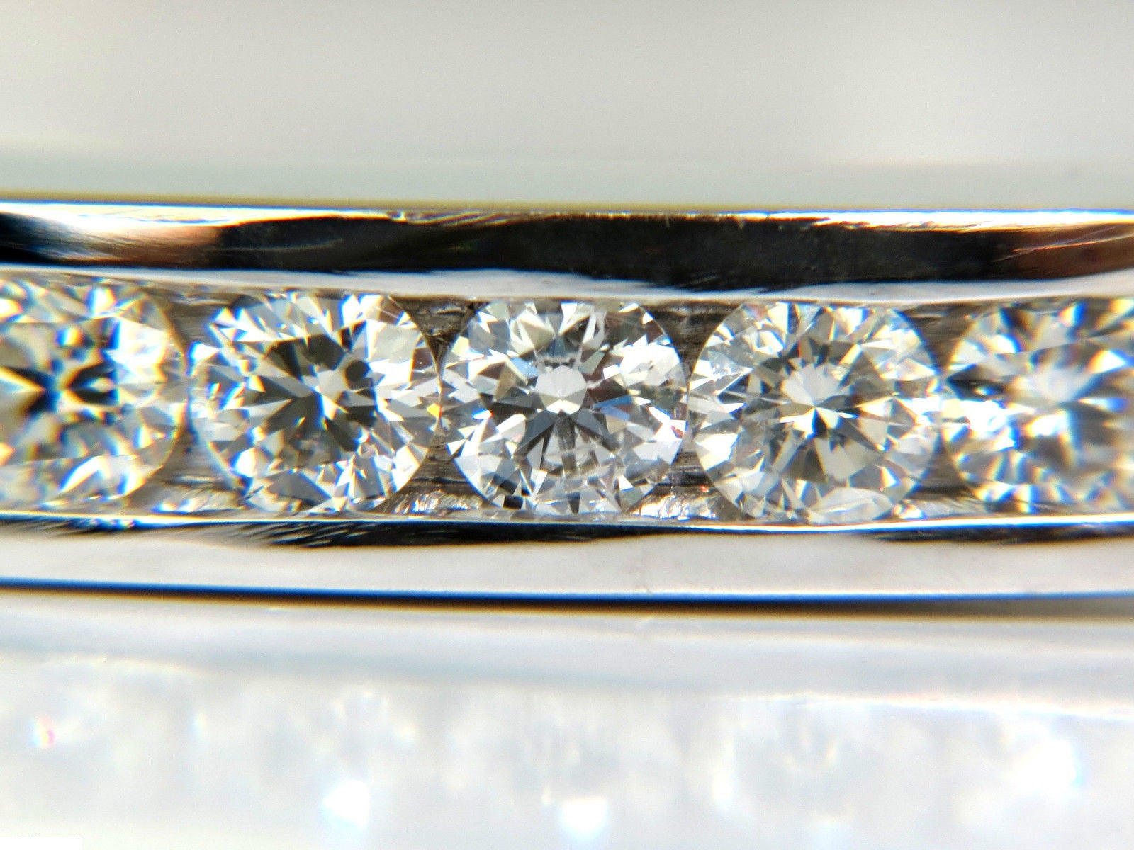 2.60CT Diamond Bangle Bracelet in 14KT Solid Gold with Button Lock (F/VS Clarity) - Elegant Jewelry for Weddings, Anniversaries & Special Occasions