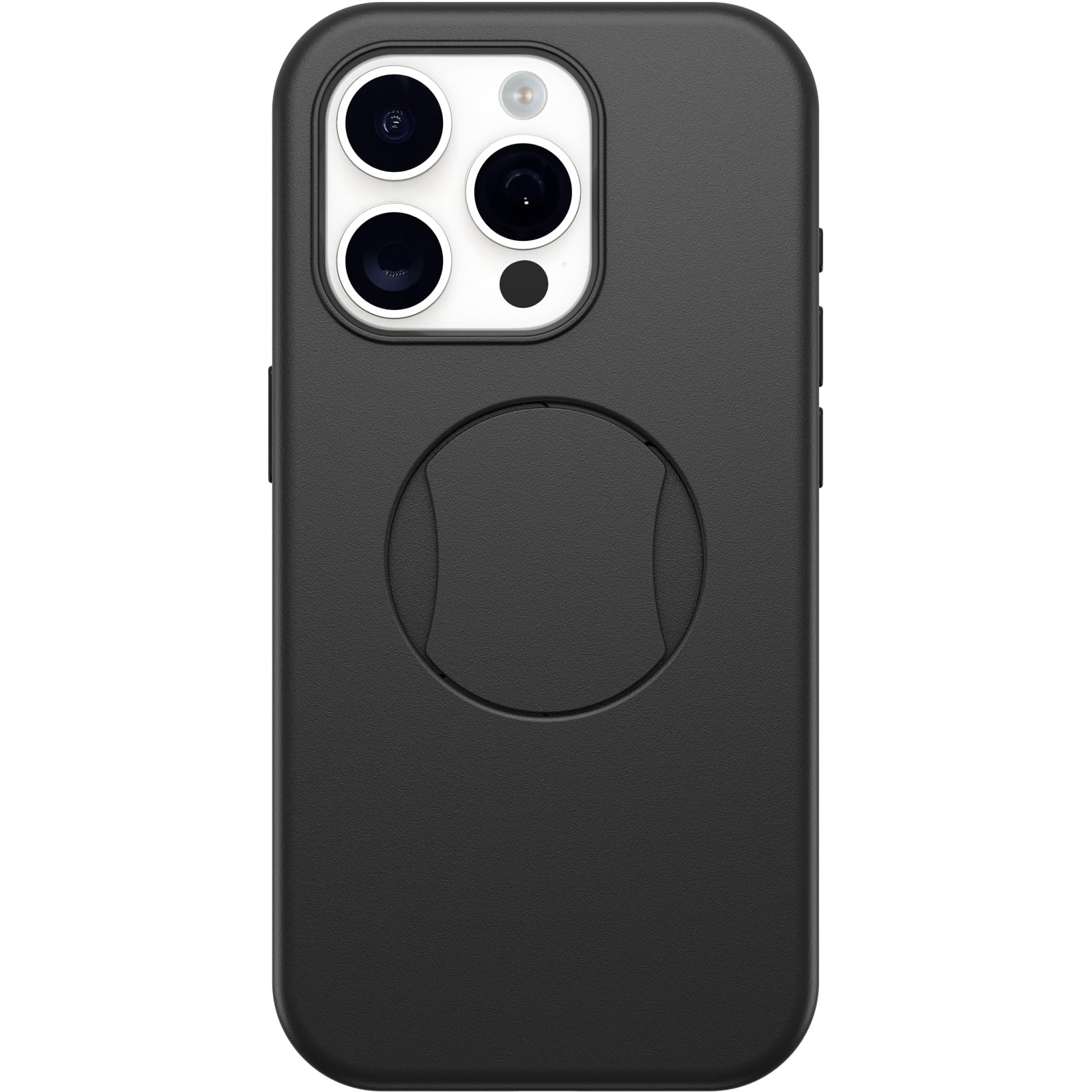 OtterBox OtterGrip Symmetry Case for iPhone 15 Pro - MagSafe Compatible, Military-Grade Drop Proof Protection, Built-In Grip, Slim Protective Phone Cover (Black, 77-93133) | Perfect for Outdoor Adventures, Work & Everyday Use