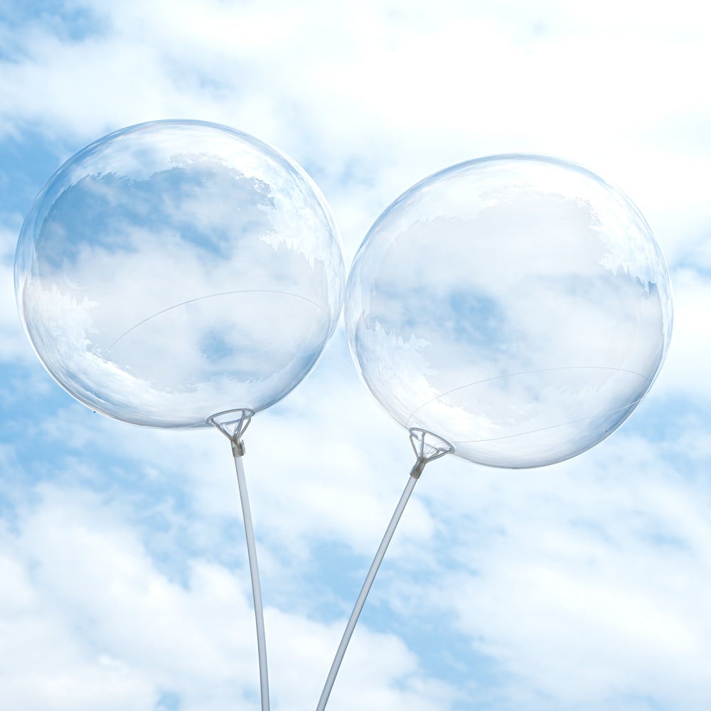 Clear Bobo Balloons 24-Pack - 10 Count Box for Party Decorations, Birthday Celebrations & Baby Showers