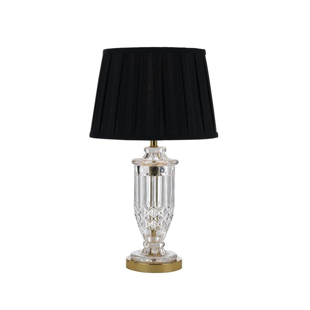 Stylish Adria Gold and Black Table Lamp - Modern Home & Office Decor Lighting for Bedroom, Living Room, and Workspace