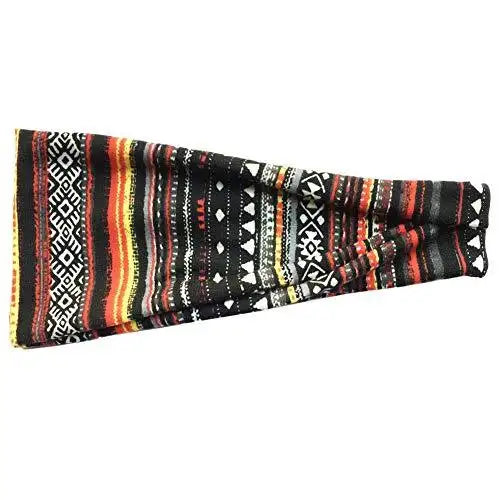 Stylish Printed Hair Bands Set for Women - 6 Pack Fashion Hair Accessories for Ponytail, Bun & Everyday Use - Perfect for Workout, Office & Casual Wear