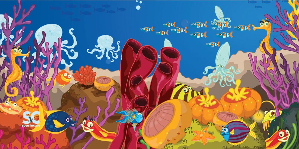 Sport N Care Kids Beach Towel 32x60 Inches - Soft Coral Swim Towel for Boys & Girls, Quick Dry Sandproof Towel for Pool, Beach, Gym, Travel