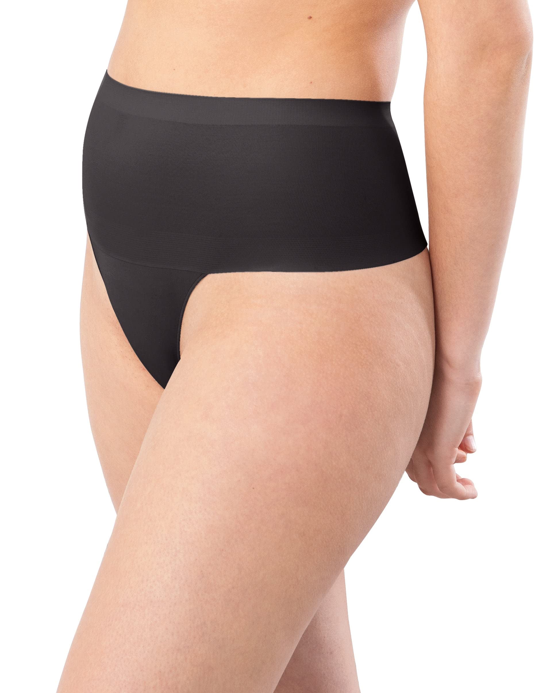 Maidenform Women's Tummy Control Shaping Thong Panties 2-Pack - Lightweight Comfort for Everyday Wear & Seamless Fit Under Clothes