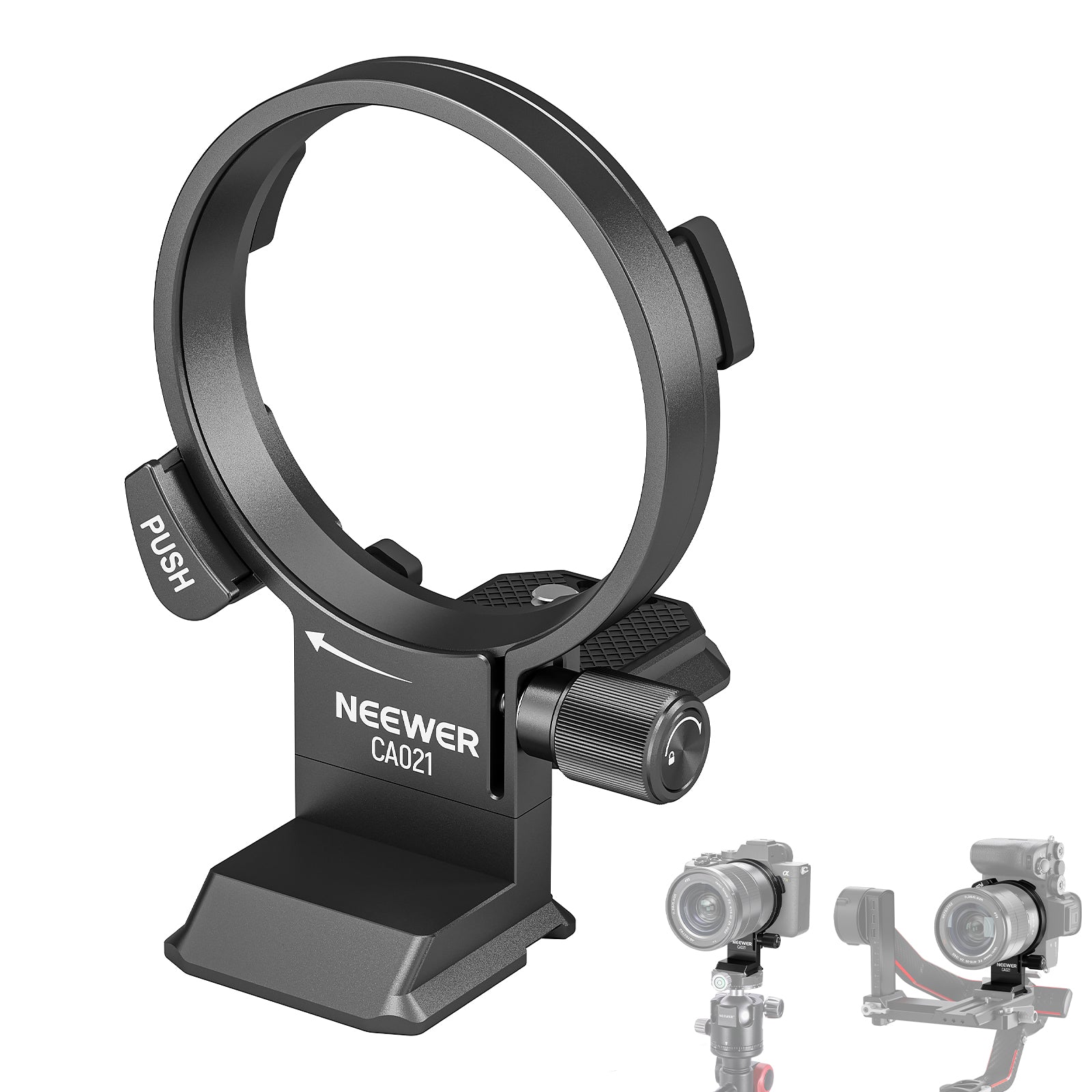 NEEWER CA021 Rotatable Collar Mount Plate Compatible with Sony Alpha 7R IV 7R V 7 IV 7S III Cameras - Perfect for Tripod Mounting & Smooth Panoramic Shooting