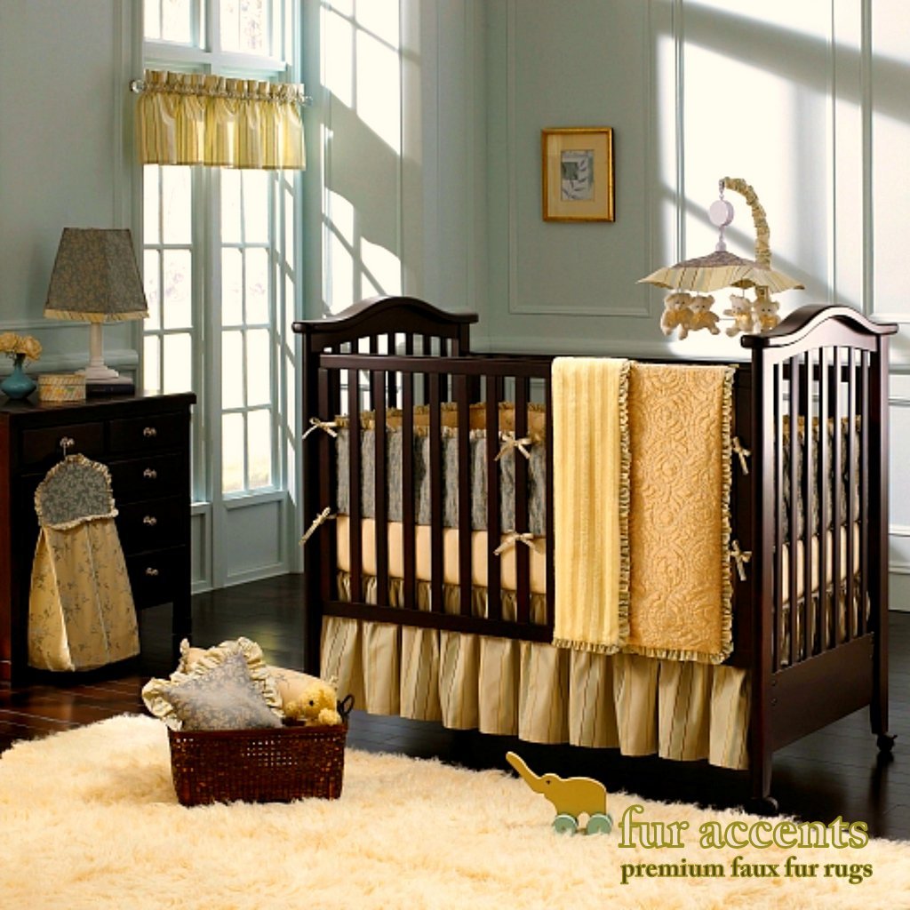 Soft Rectangle Shag Rug for Kids Playroom, Nursery & Crib - Faux Fur Shaggy Sheepskin Carpet (5'x6', Ivory Cream Off White) - Perfect for Play Areas, Bedroom Decor & Cozy Flooring