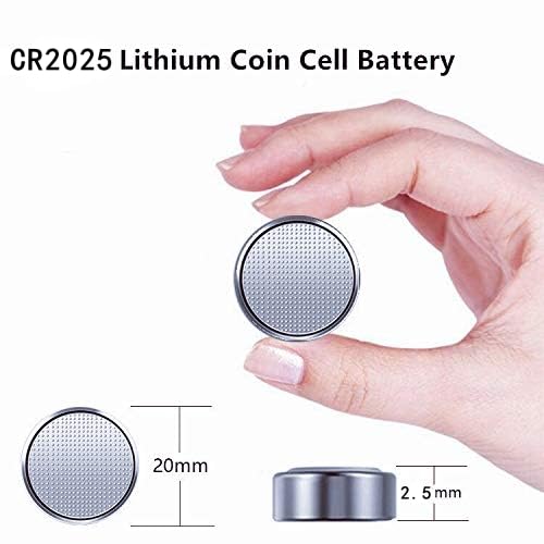 40-Pack CR2025 3V Lithium Coin Battery - Long-Lasting Power for Watches, Calculators, Key Fobs & More - Replacement for DL2025/BR2025 - Bulk Batteries for Home & Office Use
