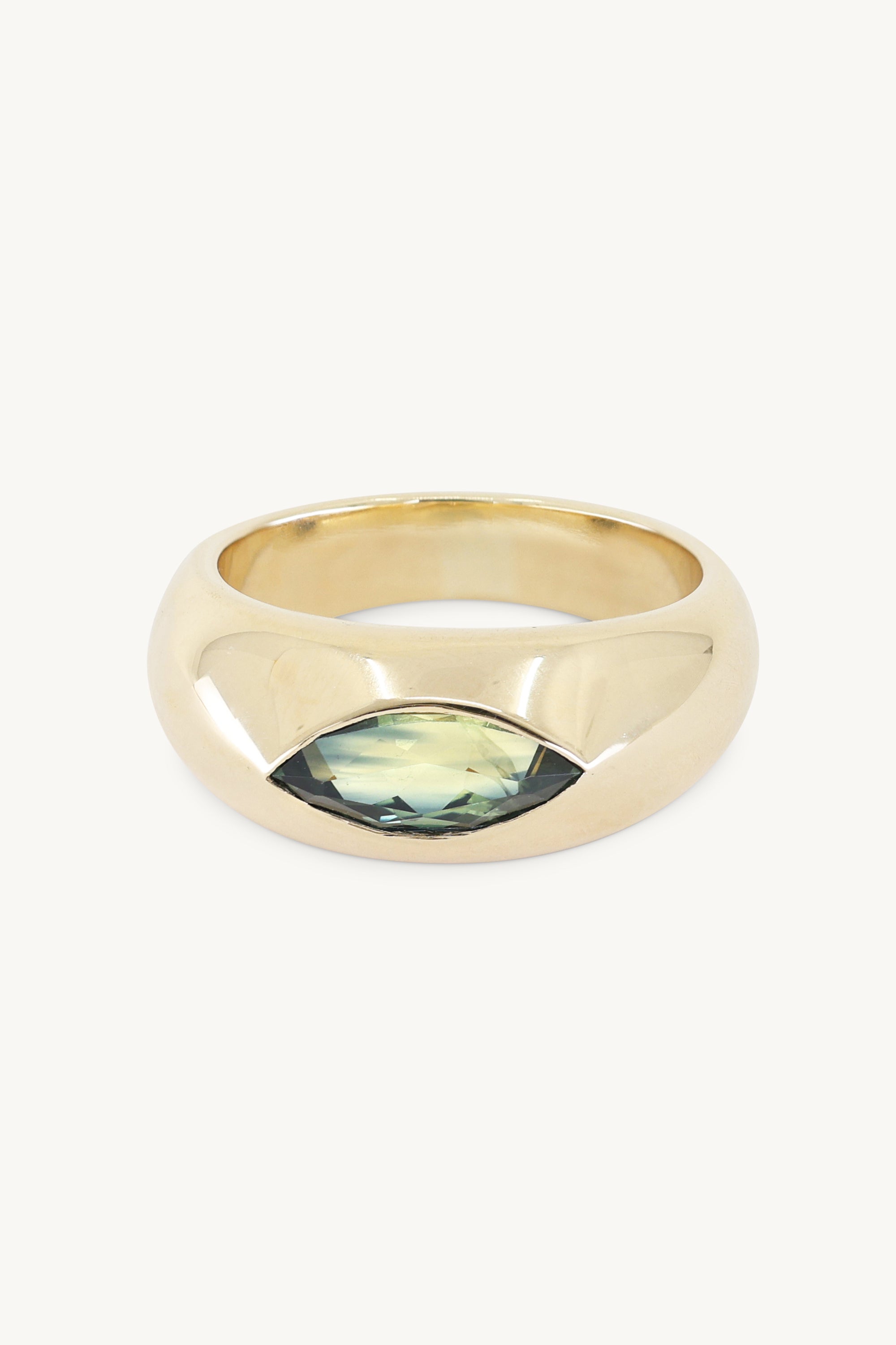 14K Yellow Gold Marquise Gypsy Wedding Band Ring for Women - Perfect for Engagement, Anniversary, and Bridal Jewelry Gifts