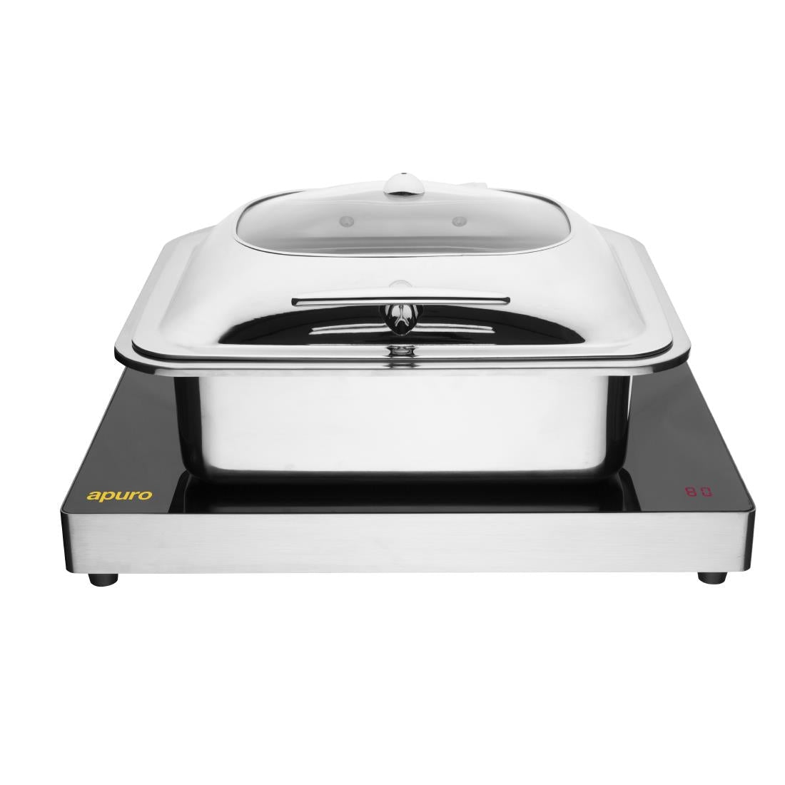 Apuro Induction Food Warmer - Portable Buffet Warmer with Adjustable Temperature for Home, Restaurants & Catering | Keep Food Warm for Parties, Buffets & Events