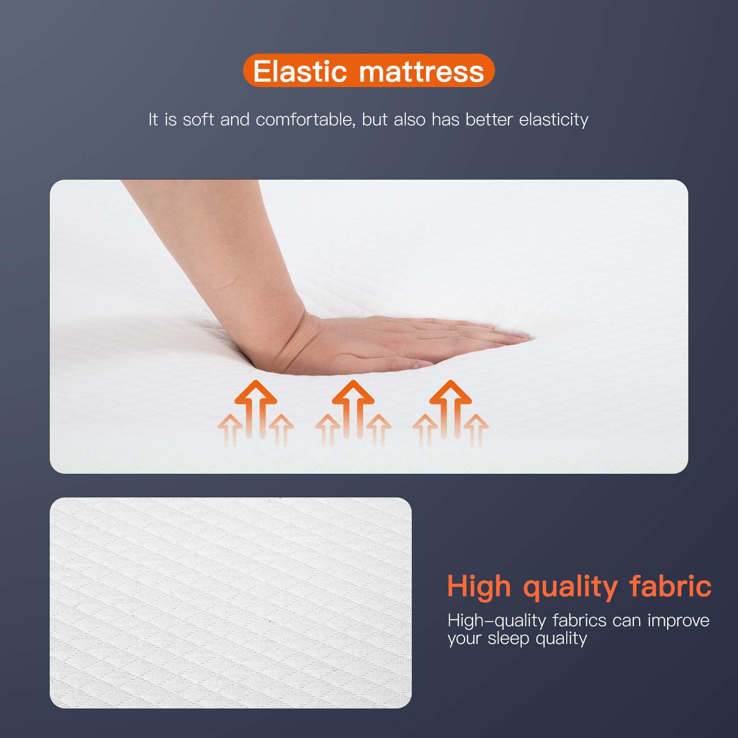 6/8/10/12 Inch Gel Memory Foam Mattress - Medium Firm, CertiPUR-US Certified for Cool Sleep & Pressure Relief | Bed-in-a-Box | Perfect for Guest Rooms, Dorms & RV Mattress Toppers (8 in, Full Size)