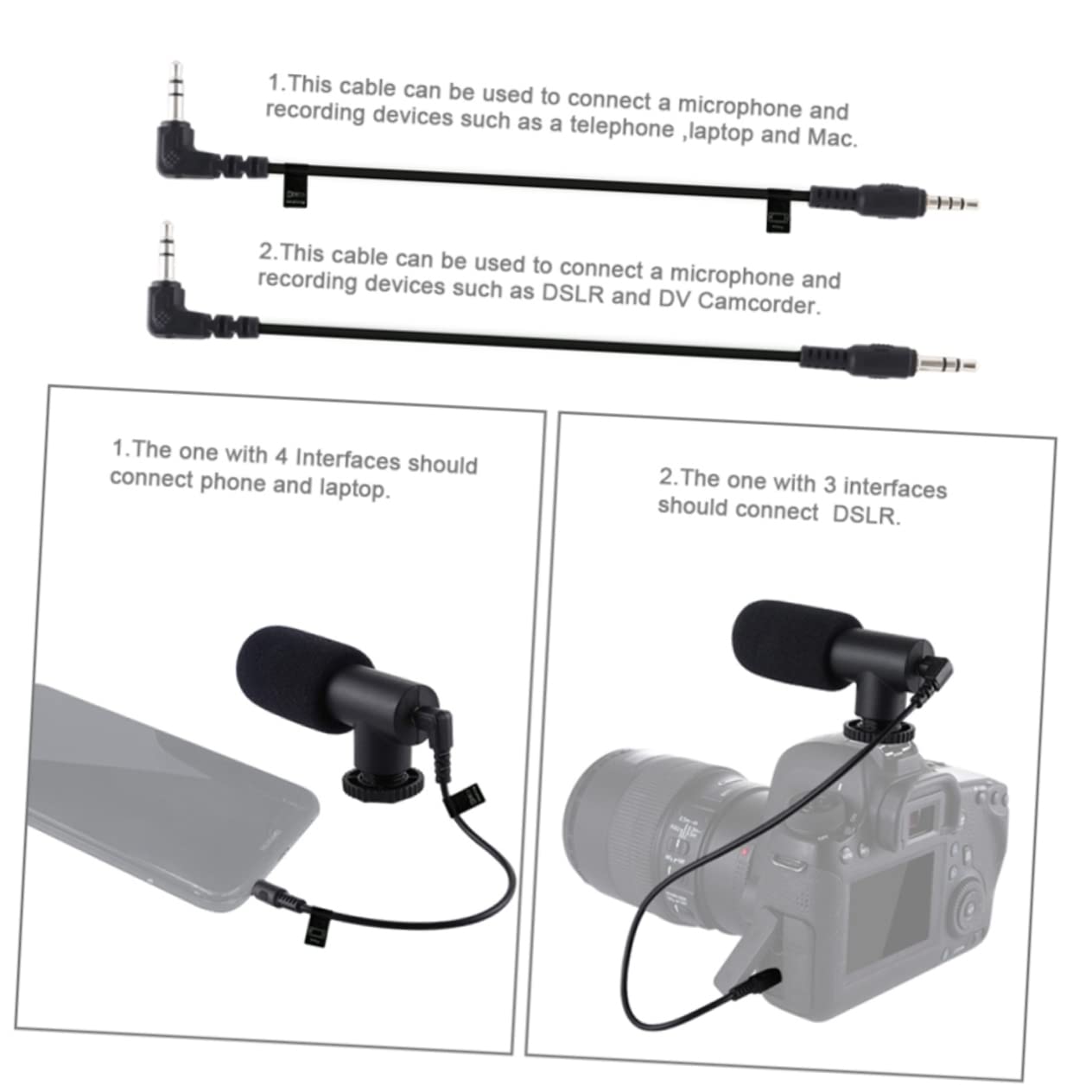 FONDOTIN 1 Set Cell Phone Stand Holder with Microphone Mount - Adjustable Desk Phone Tripod for Livestreaming, Makeup Tutorials, Video Calls, and Content Creation - Durable Phone Stabilizer Bracket for Enhanced Streaming Experience
