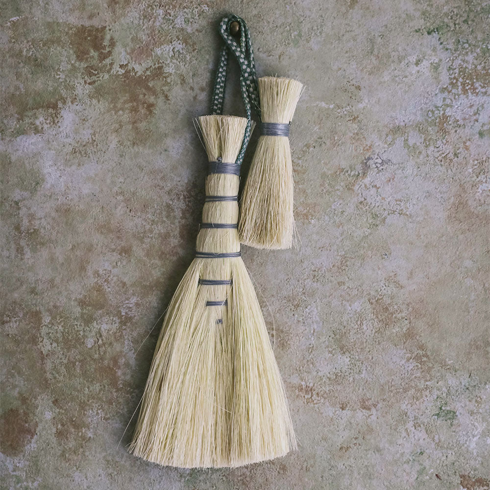 Handmade Wire Wrapped Tampico Hand Brush - Natural Fiber Cleaning Brush for Kitchen, Grill & Outdoor Use - Durable Scrub Brush for Pots, Pans & Camping Gear