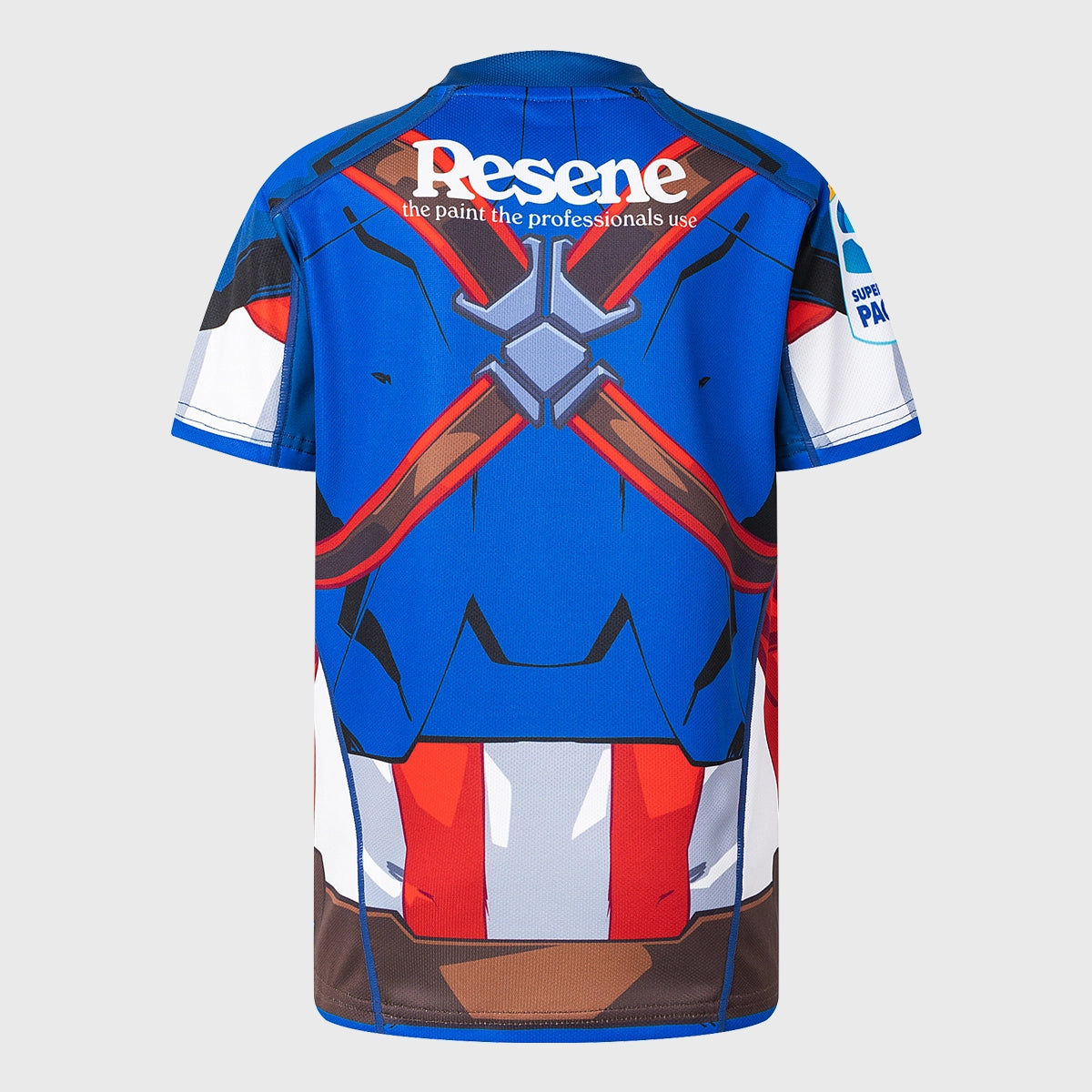 Captain America Rugby Shirt for Kids - Classic Hurricanes Replica Jersey | Superhero Costume & Sports Fan Gift