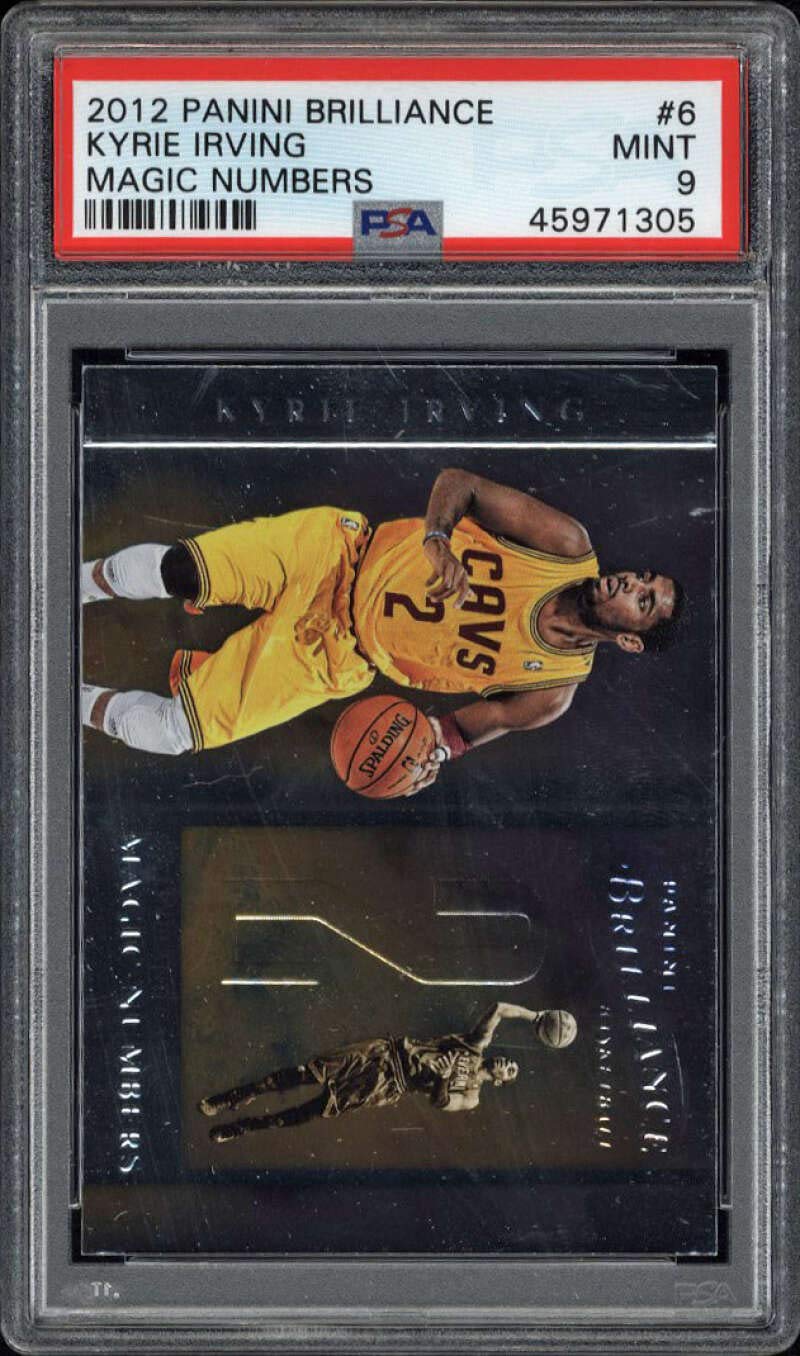 2012 Panini Brilliance Kyrie Irving #6 Magic Numbers Rookie Card - PSA 9 Mint Condition - Perfect for NBA Collectors & Basketball Memorabilia Displays