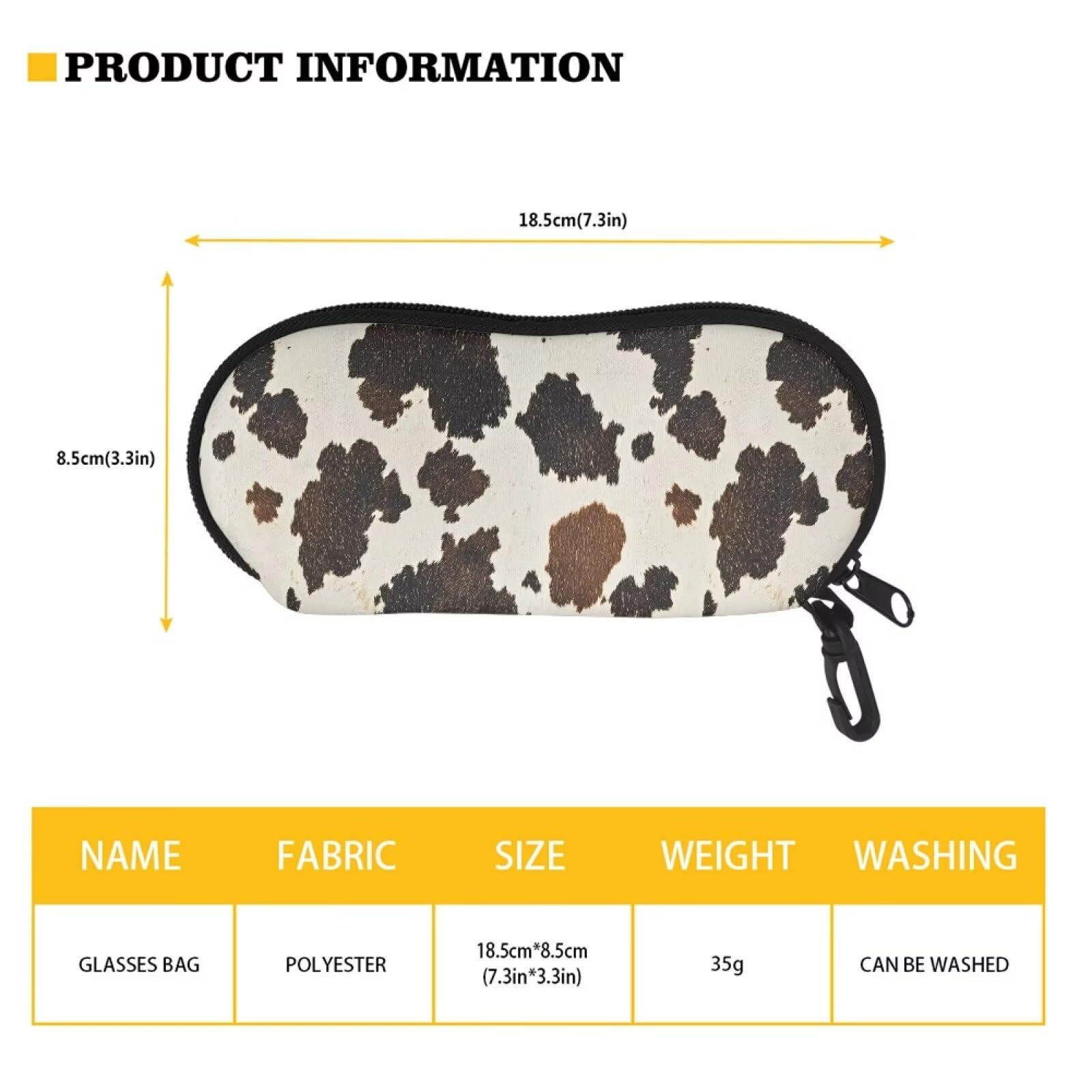 Stylish Soft Portable Travel Zipper Eyeglasses Case for Sunglasses & Reading Glasses - Perfect for Travel, Work, and Daily Protection
