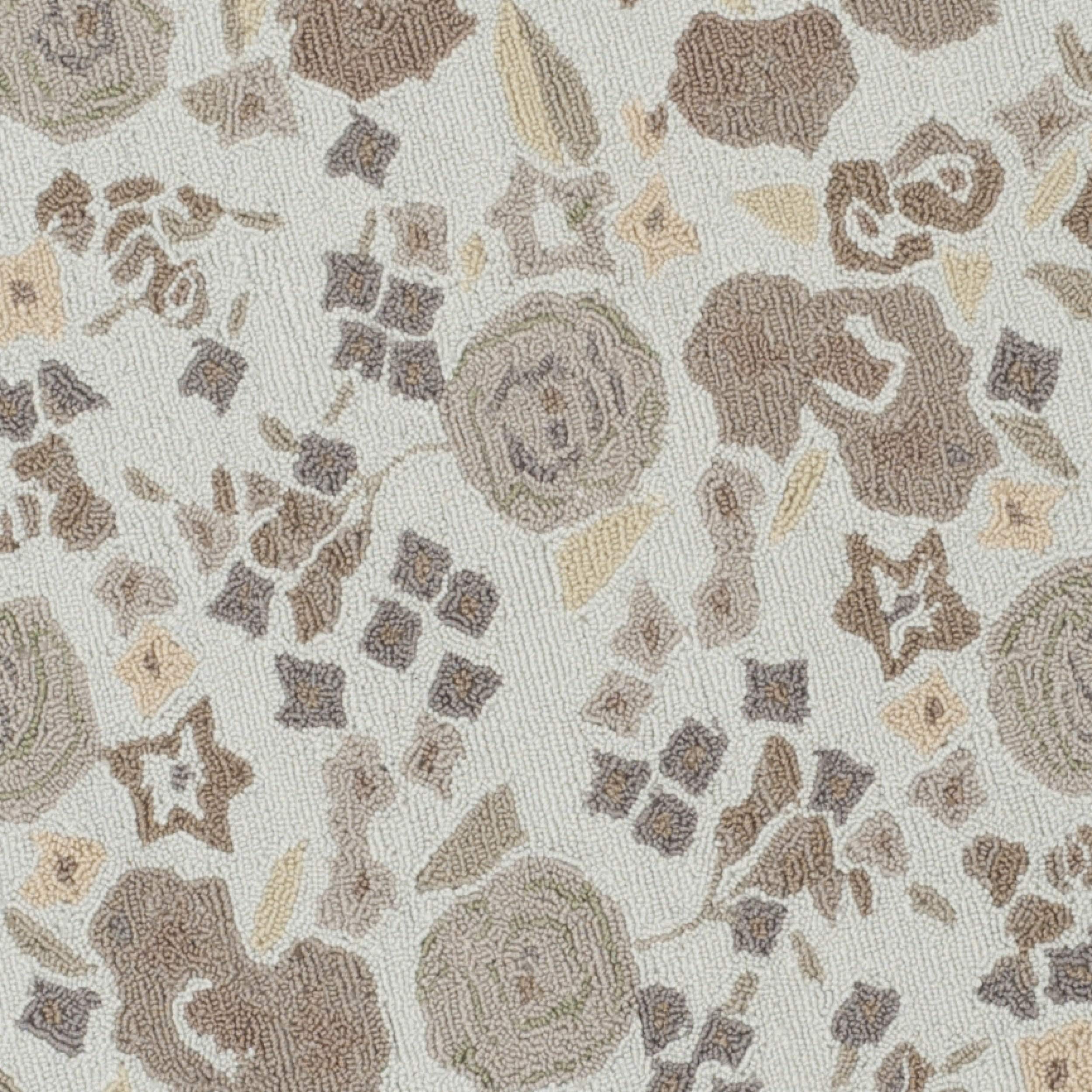 MARTHA STEWART x SAFAVIEH 6-Foot Round Cloud MSR2325D Handmade Floral Wool Area Rug - Perfect for Living Room, Bedroom, or Nursery Decor