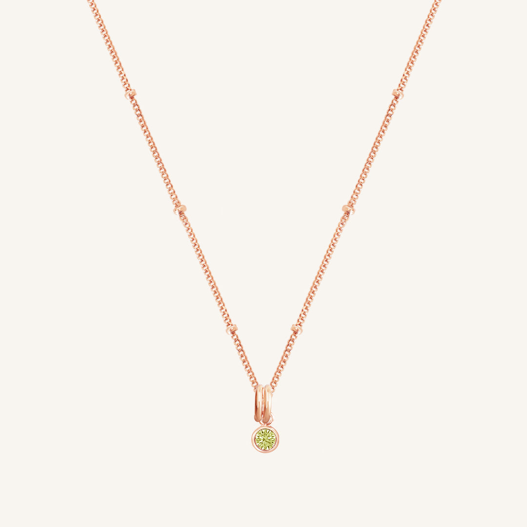 Birthstone Charm Necklace - Personalized Aura Jewelry for Women - Perfect Gift for Birthday, Anniversary & Mother's Day - Elegant Everyday Wear & Special Occasions