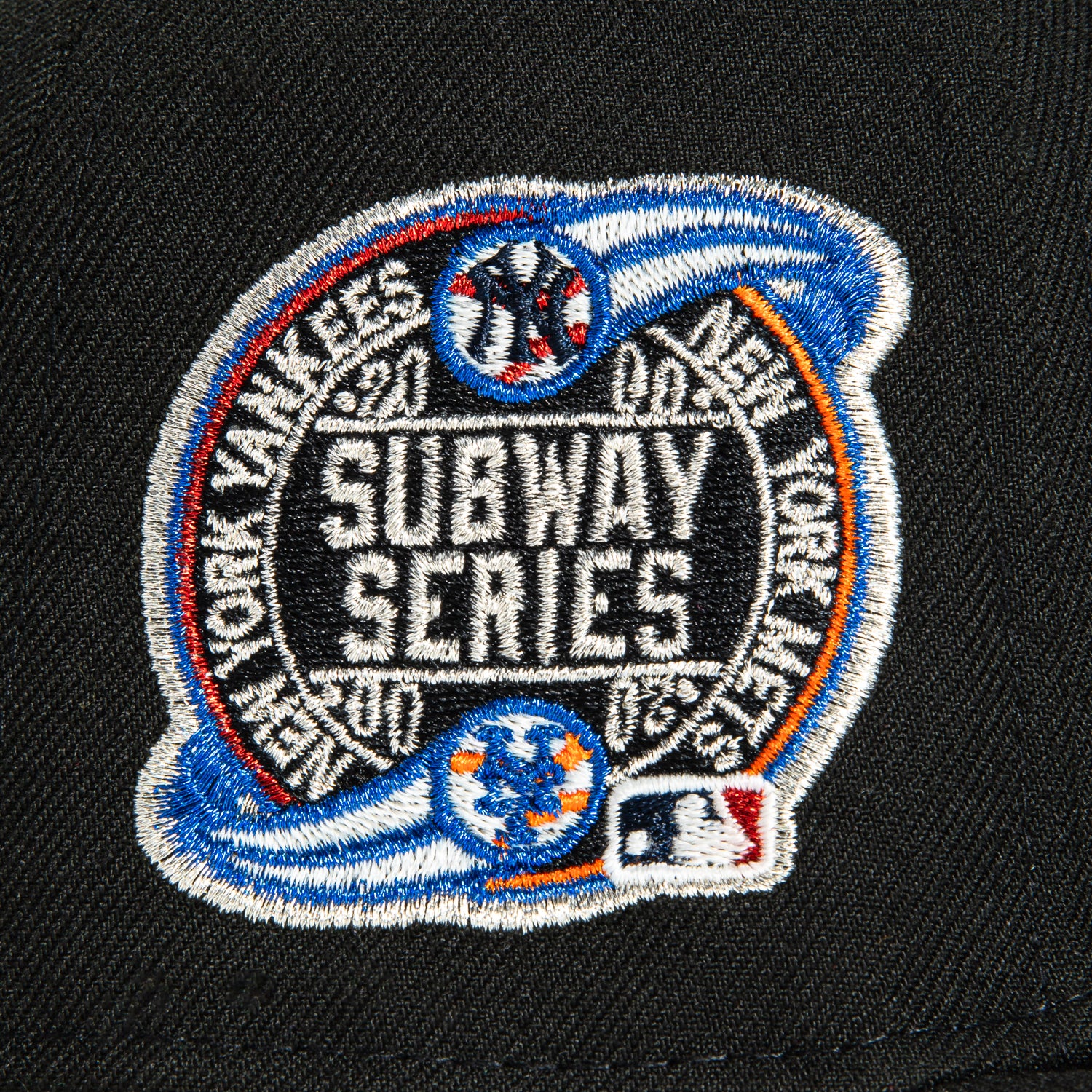 New Era 59Fifty New York Yankees Subway Series Patch Snapback Hat - Black & White Adjustable Baseball Cap for Men & Women | Game Day, Streetwear Fashion, Sports Fan Gift