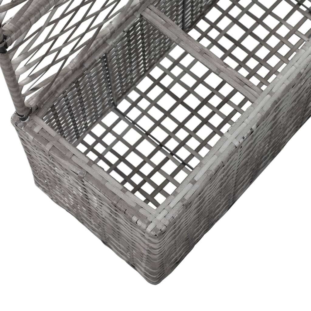Trellis Raised Garden Bed with 3 Pots - 32.7