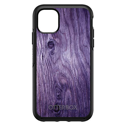 Purple Weathered Wood Grain Print