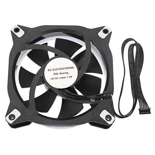 12V 120mm RGB PC Cooling Fan - 3PIN/4PIN Dual Mode, Sleeve Bearing, Quiet LED Case Fan for Computer Cooling & Gaming PC Build - Perfect for PC Case, CPU Cooler, and RGB Lighting Setup