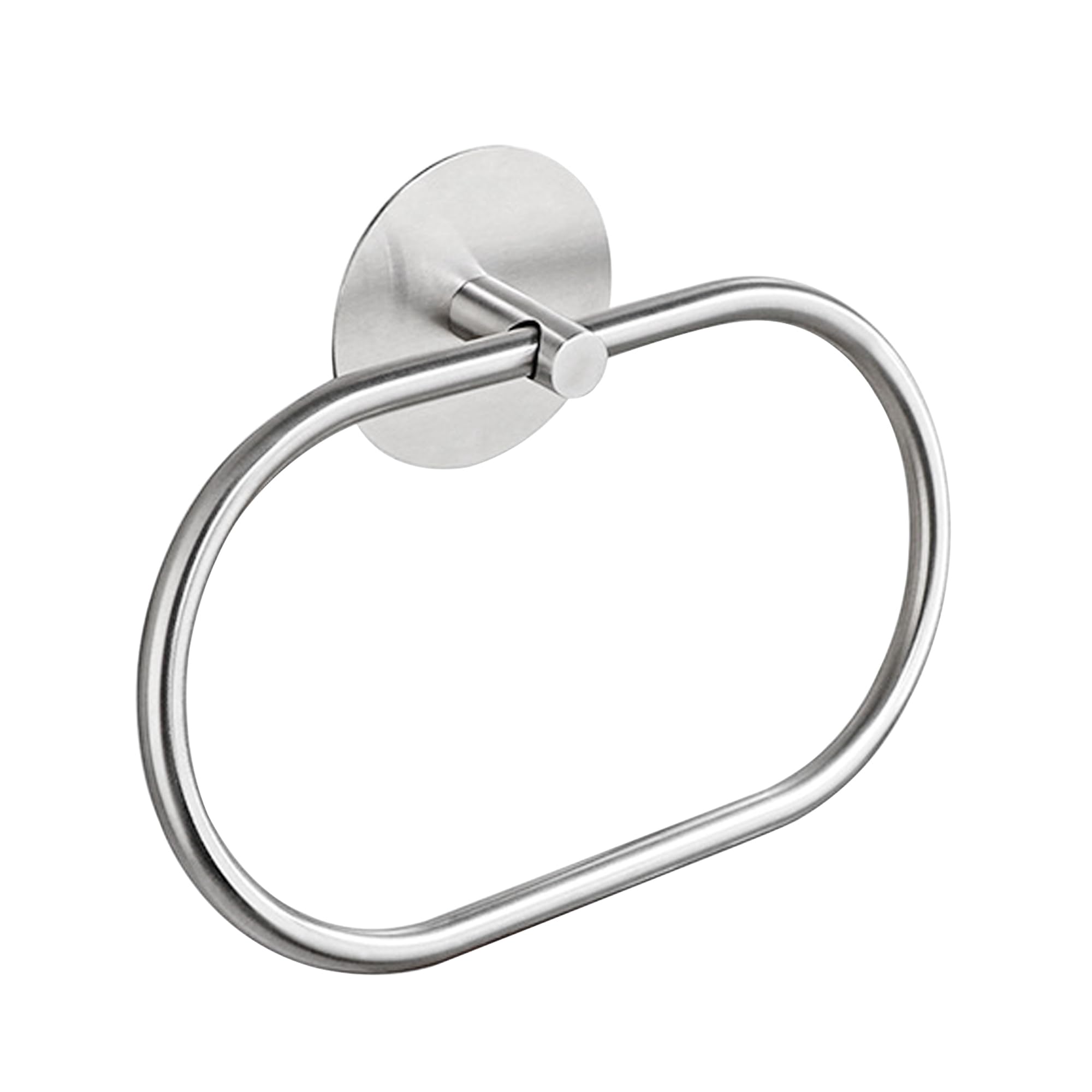 **JXINLODGEG Self-Adhesive Towel Holder, 304 Stainless Steel Wall Mounted Towel Ring for Bathroom & Kitchen - Silvery | Space-Saving, Durable & Rustproof for Home Organization**