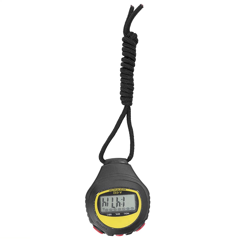 Natudeco Digital Sports Stopwatch Timer - Portable Handheld Stopwatch for Fitness, Swimming, Running & Training | Track Workouts, Lap Times & Athletic Performance