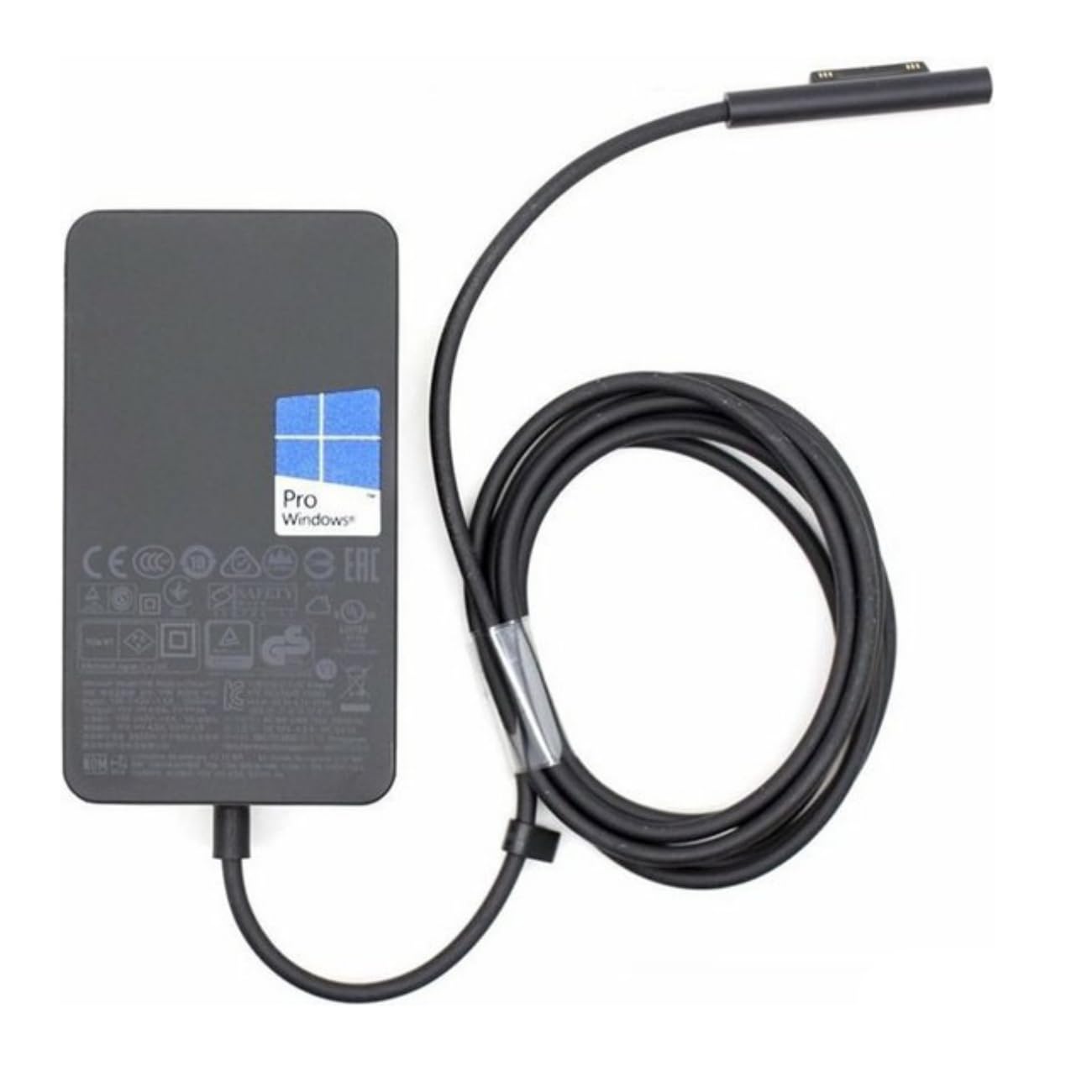 Original Microsoft 65W Power Supply Unit for Surface Pro/Book - EU Power Cord (Model W128609303) - Perfect for Home, Office & Travel Charging