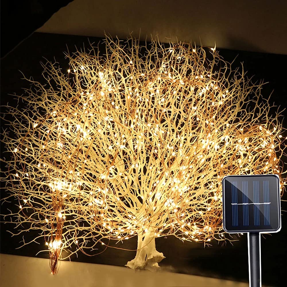 Solar Powered Mason Jar String Lights - 100/200/280 LED Multicolor Starry Fairy Lights for Outdoor Decor | Waterproof Solar Lanterns for Patio, Garden, Wedding & Christmas Party Decorations - Perfect for Backyard, Porch and Holiday Lighting