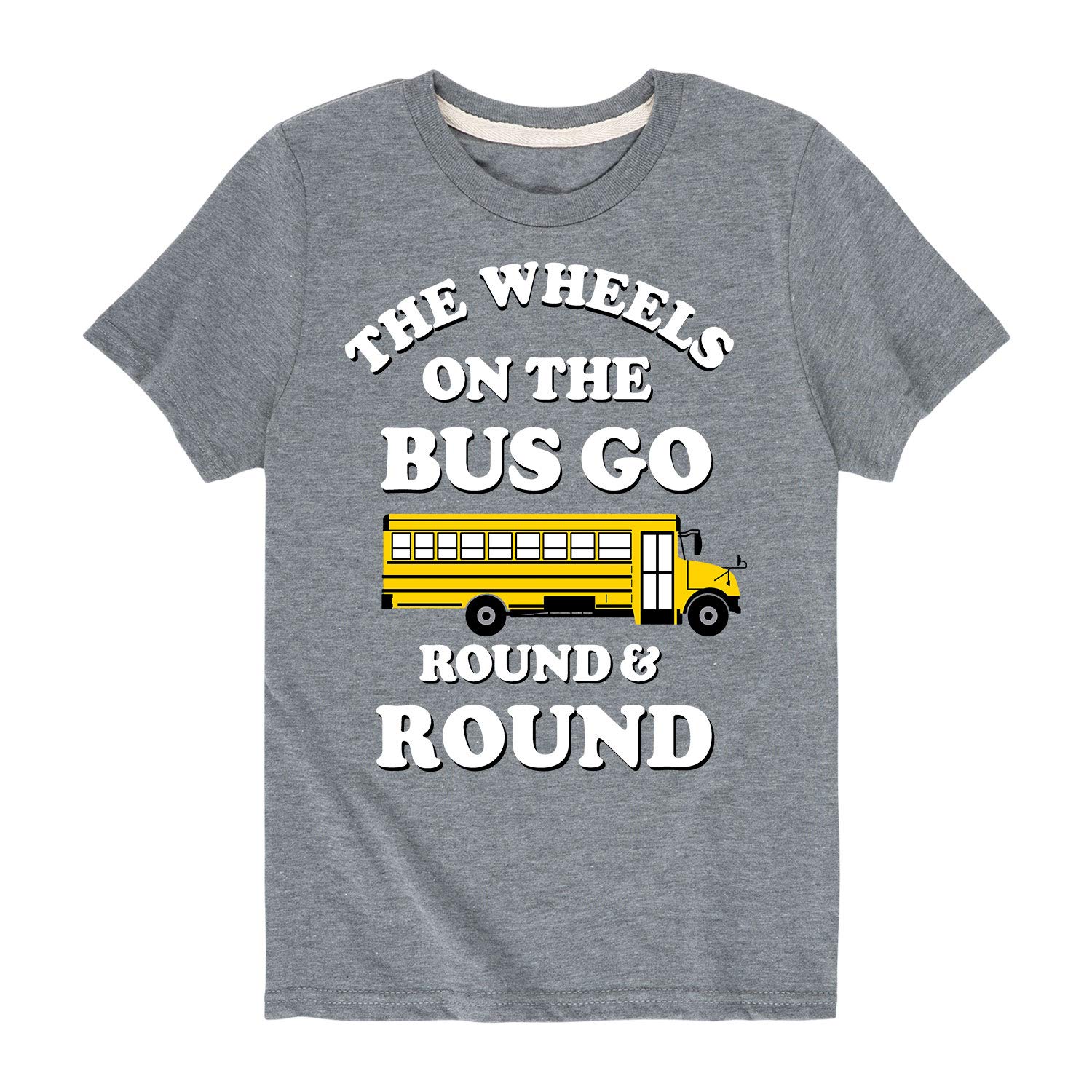 Wheels On The Bus Youth Graphic T-Shirt - Fun Short Sleeve Kids Tee for School, Playdates & Family Outings