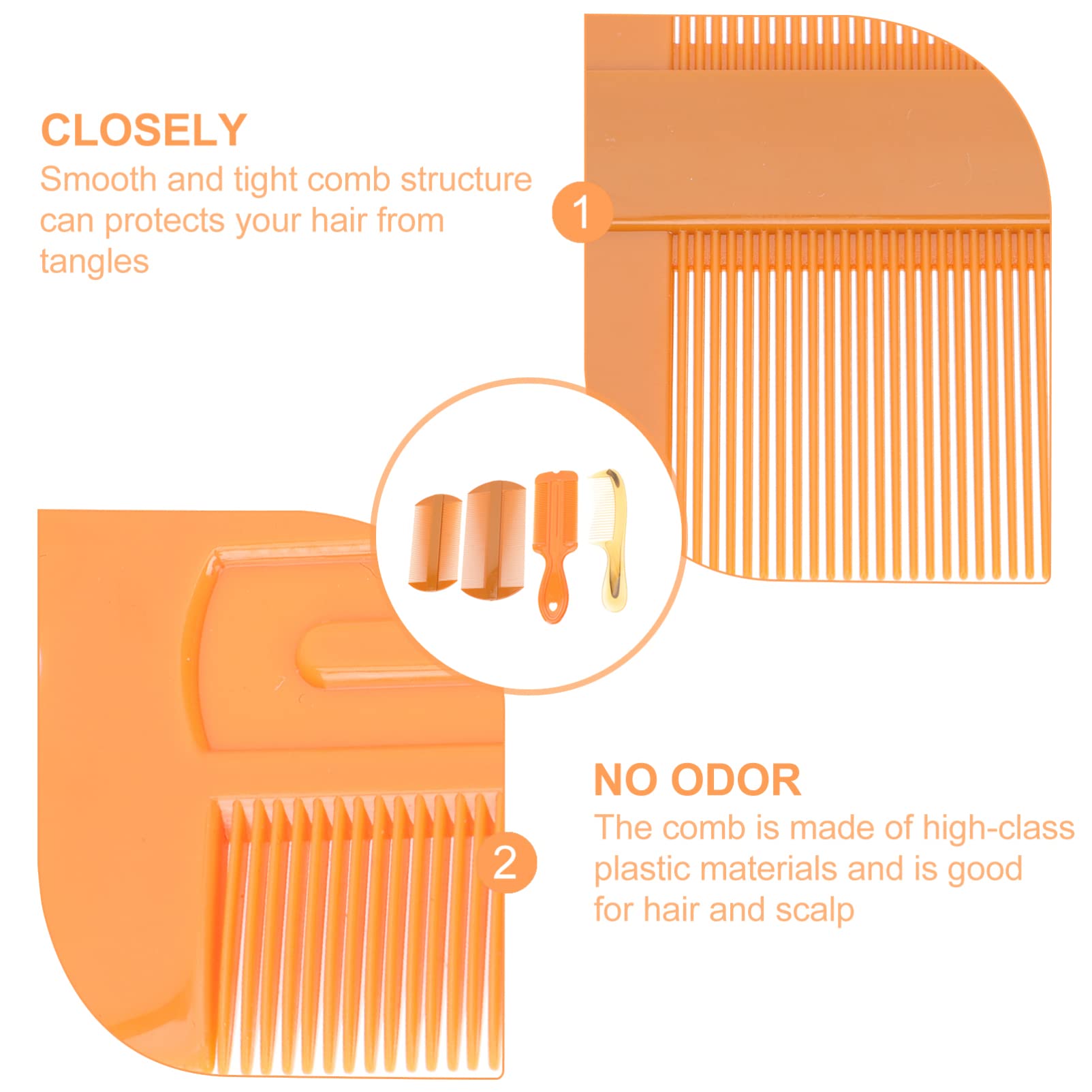 3-Pack Double Sided Pet Grooming Comb - Fine & Wide Teeth Detangling Comb for Cats, Dogs & Puppies - Perfect for Shedding Control & Coat Care at Home