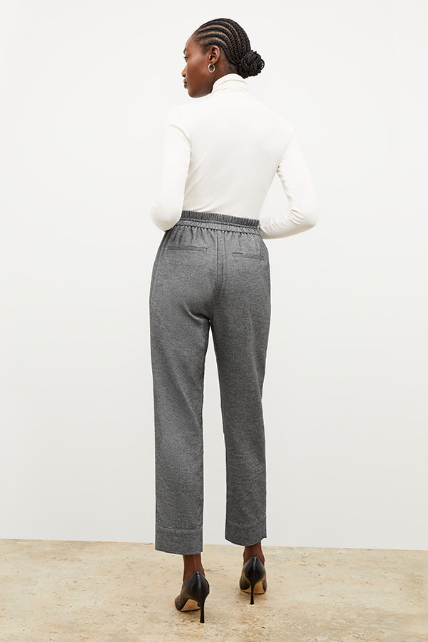 Shane Men's Flannel Twill Pants in Charcoal Melange - Comfortable & Stylish for Casual Wear, Outdoor Activities & Work