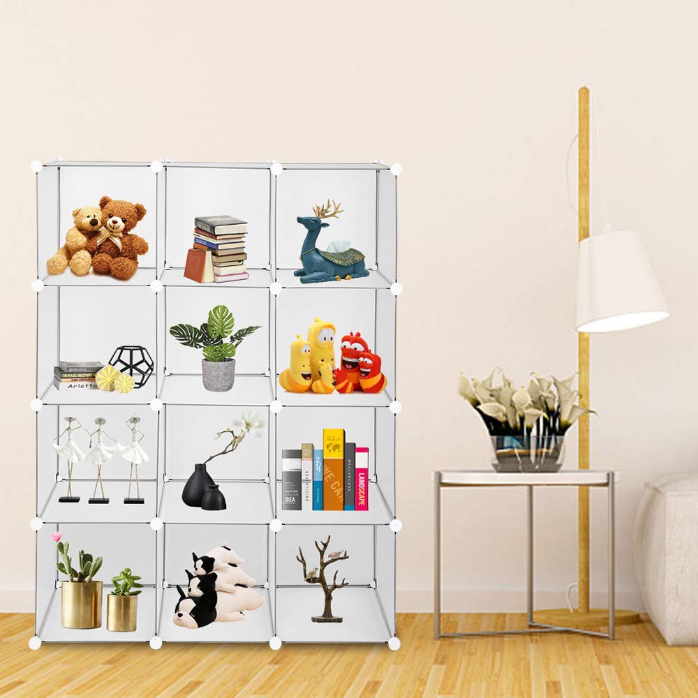 12-Cube Storage Organizer - Mytunes Cube Shelf for Books, Toys & Closet Organization | Perfect for Kids' Room, Office & Living Room Storage Solutions