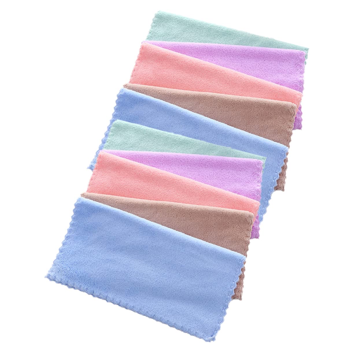 10-Pack Soft Microfiber Makeup Remover Towels for Face & Body - Gentle Cleansing Cloths for Kids & Adults - Perfect for Daily Skincare, Travel, Gym & Spa Use