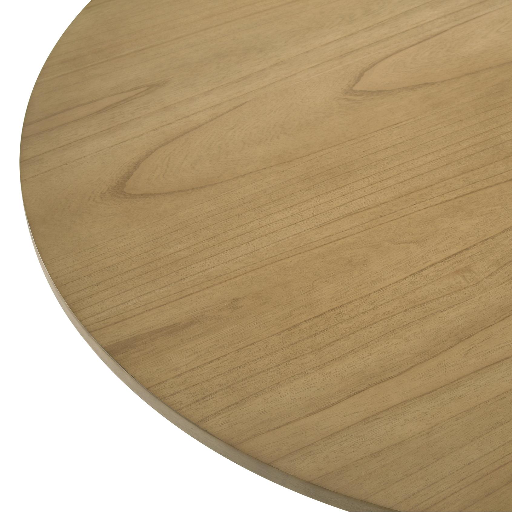 Rocco Contemporary 48-Inch Pedestal Dining Table - Modern Round Kitchen Table for Small Spaces, Perfect for Apartments, Breakfast Nooks & Cozy Dining Rooms
