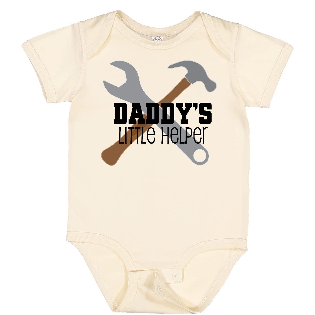Inktastic Daddy's Little Helper Tool Set Baby Bodysuit - Cute Construction Theme Outfit for Newborns & Infants - Perfect for Father's Day, Baby Showers & Family Photos