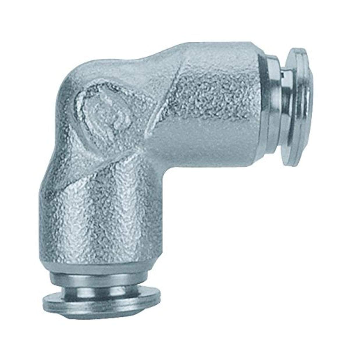 Stainless Steel 10mm Push-in Fittings Union Elbow - 60130-10 for Air & Water Pneumatic Systems, Hydraulic Tubing Connections